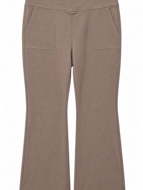 zuda Gray Boot-Cut Flare Pants